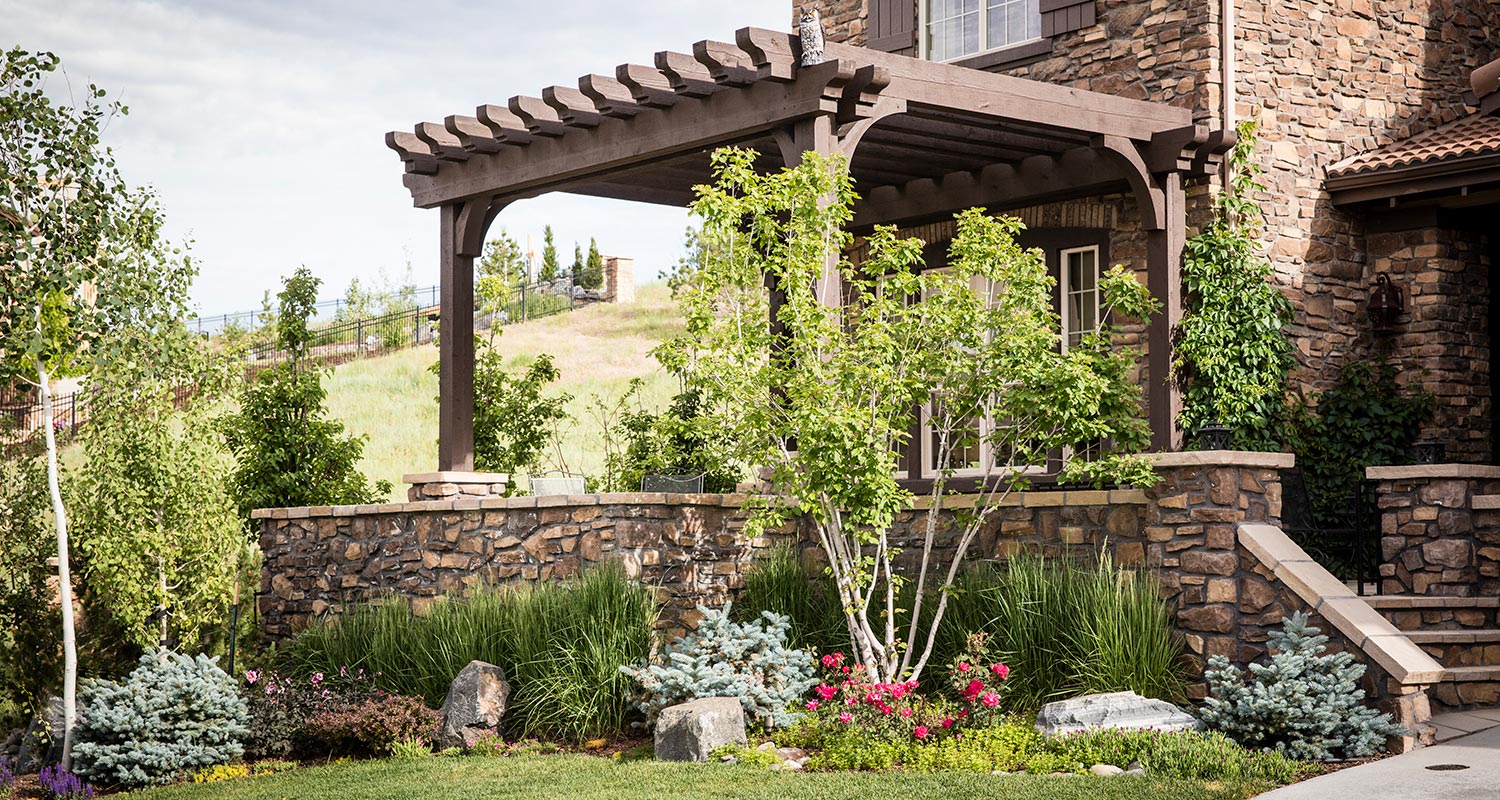 C&H Landscaping Front Courtyard Landscape Design