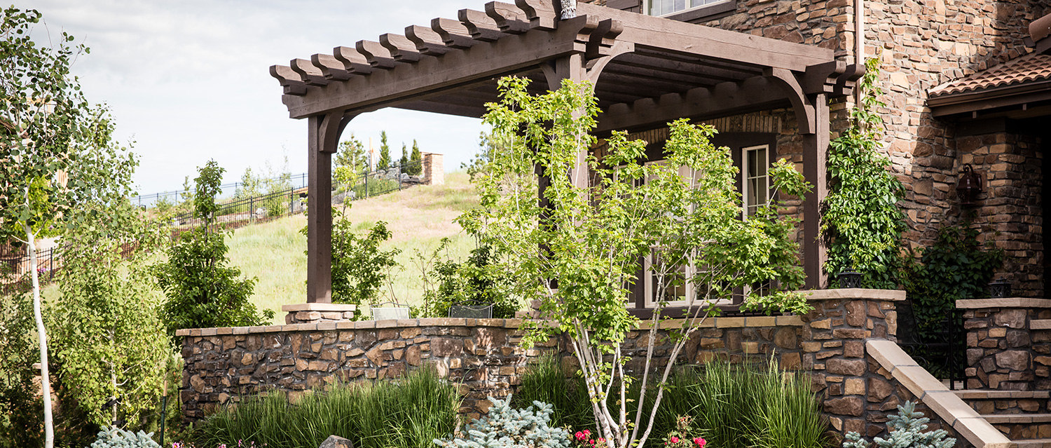 C&H Landscaping Courtyard with a View Landscape Design
