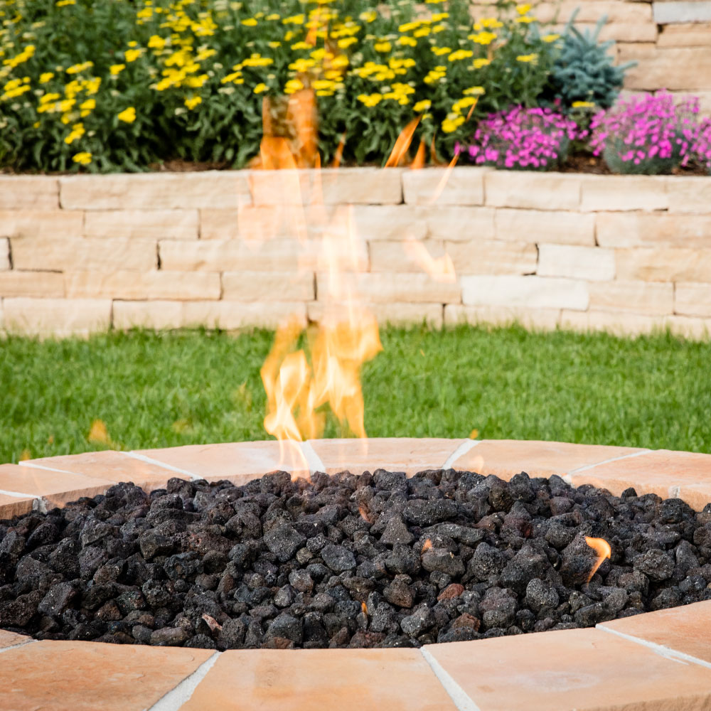 C&H Landscaping Fire Pit Landscape Design