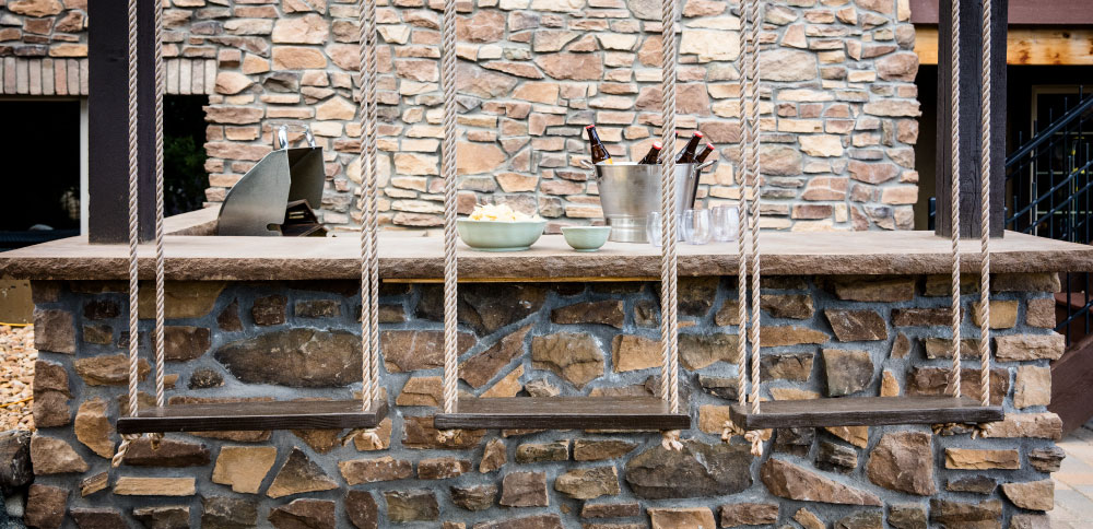 Custom Landscape Design Outdoor Patio and Kitchen