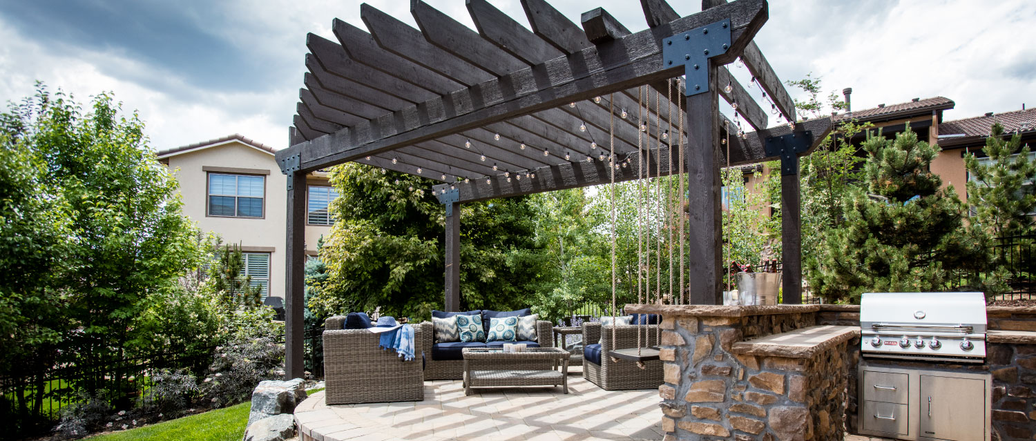 C&H Landscaping Party on the Patio Landscape Design