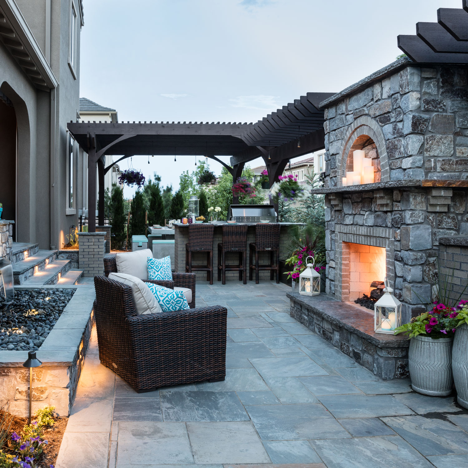 Custom Landscape Design Outdoor Patio